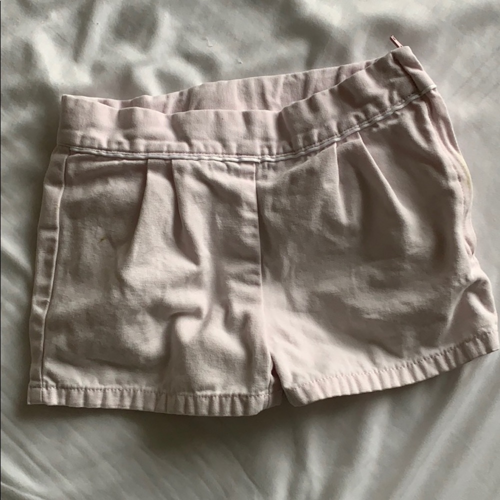 Pale pink, side zip shorts